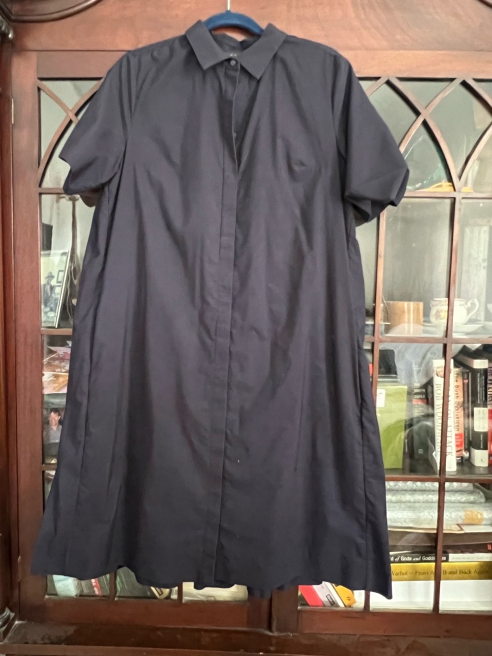 COS A-line shirt dress with pleated back Sz 12